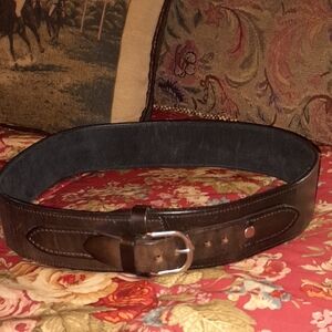 🌺THICK BROWN LEATHER Belt